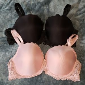 Dream Angels lined demi bra set